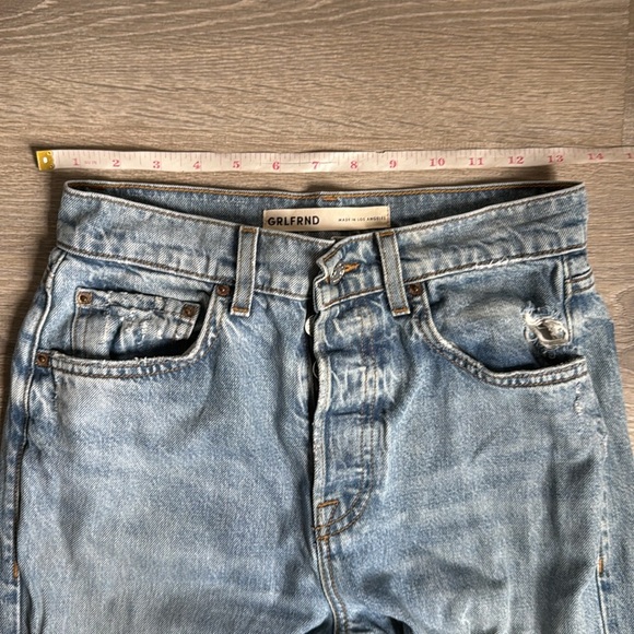 GRLFRND Brooklyn High Rise Straight IN LOST PALMS 25 - Picture 8 of 14